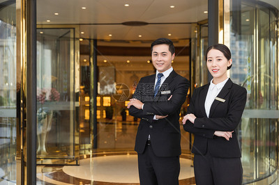 酒店管理服務人員接待形象高清圖片下載-正版圖片501124994