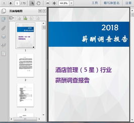 2018酒店管理 5星 行業薪酬調查報告69頁